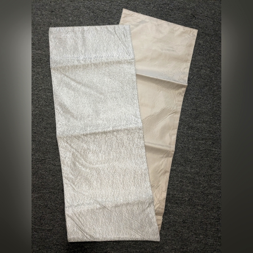 Essential Home silver glitter table runner